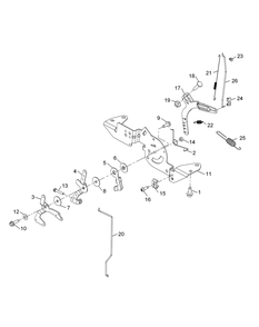 Kohler Zt730-3011 Engine Controls Diagram and Parts List for Z-FORCELZ48 (53ATDAGB-53ATDAGB050)(2015) Cub Cadet Lawn Tractor